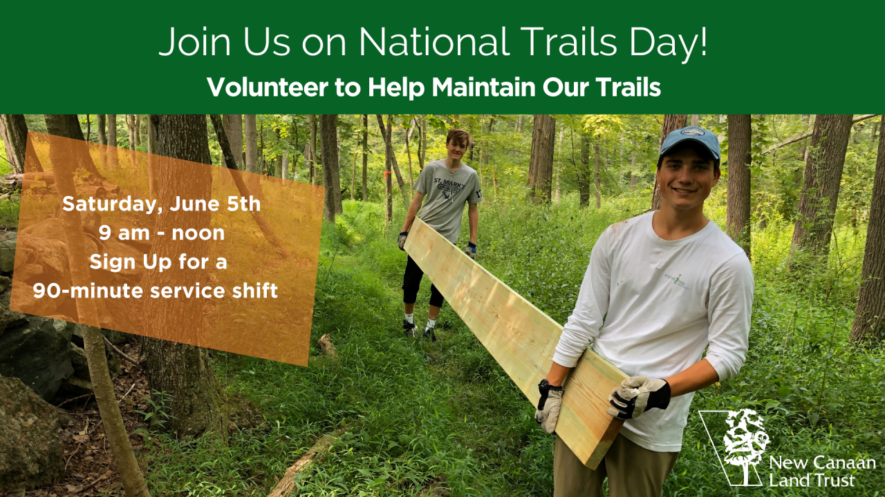 National Trails Day 2021 New Canaan Land Trust